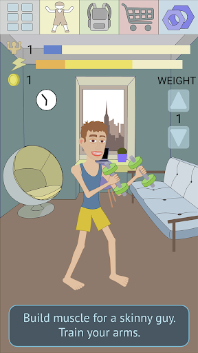 Muscle Clicker 2: RPG Gym Game - Gameplay image of android game