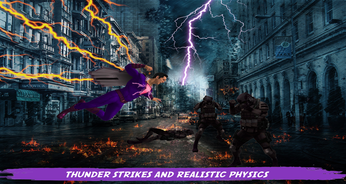 Electra Lantern Superhero: Cit - Gameplay image of android game