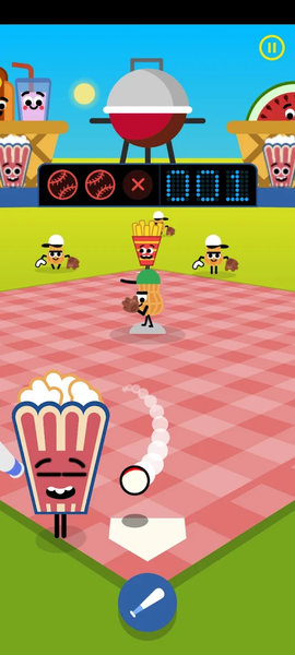 Doodle Slugger : Baseball Game - Gameplay image of android game