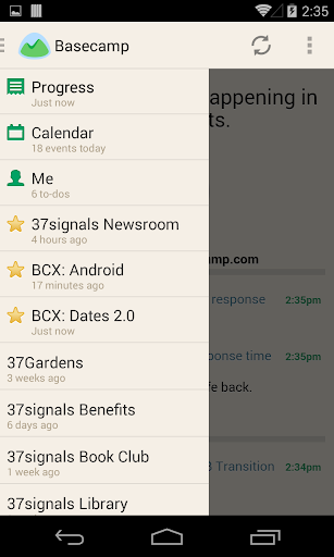 Basecamp 2 - Image screenshot of android app