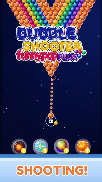 Bubble Shooter Funny Pop Plus - Gameplay image of android game