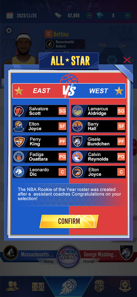 Star Rising: Basketball - Gameplay image of android game