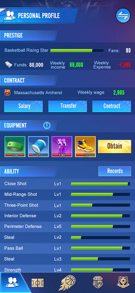 Star Rising: Basketball - Gameplay image of android game