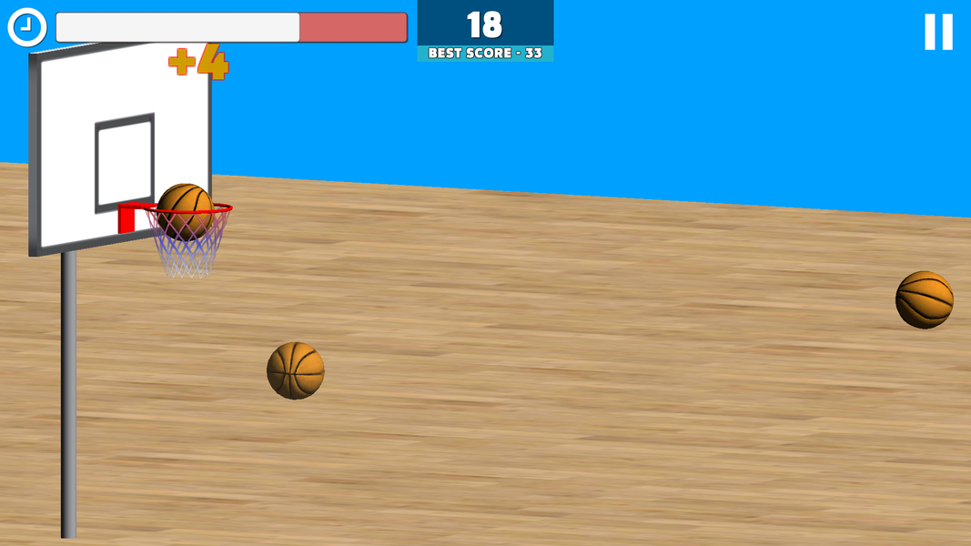 Basketball 3D - Gameplay image of android game