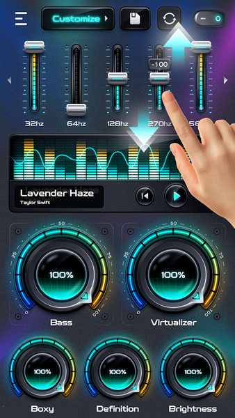 Bass Booster & Equalizer - عکس برنامه موبایلی اندروید
