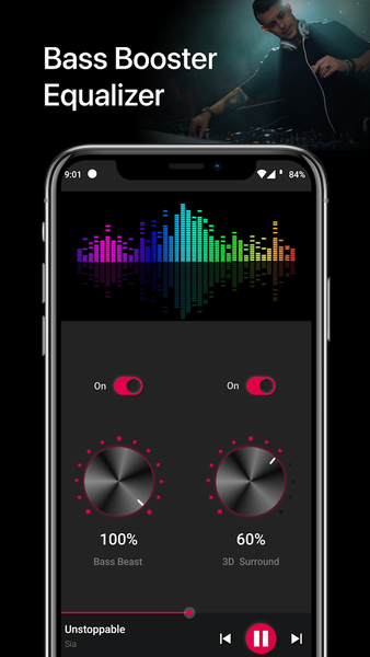 Music Equalizer - Bass Booster - عکس برنامه موبایلی اندروید