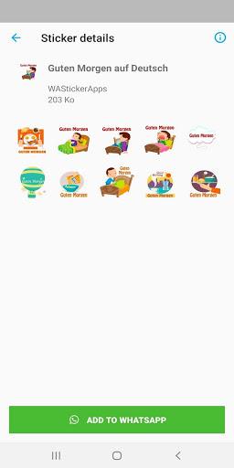 Good Morning/Night Stickers - WAStickerApps - Image screenshot of android app