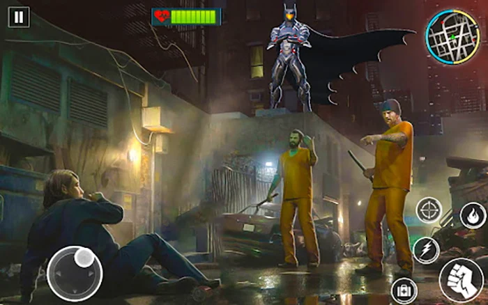 Bat Hero Man Grand Theft - Gameplay image of android game