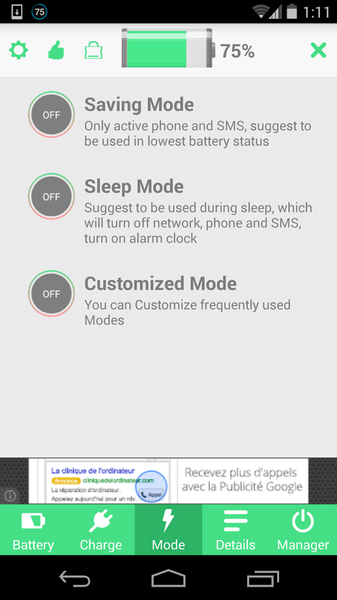 Battery Saver - Image screenshot of android app