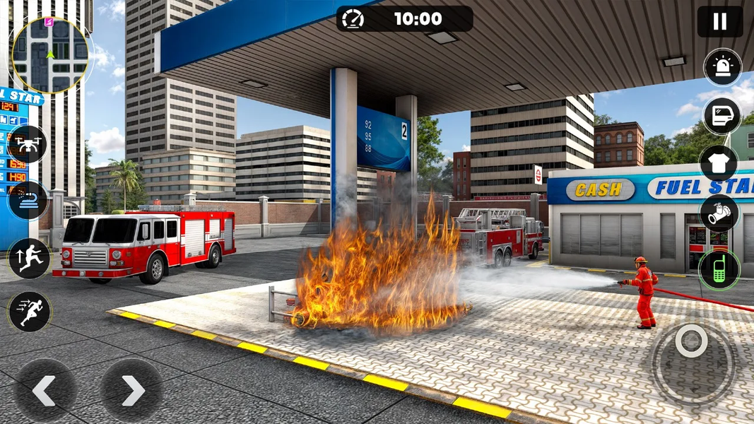 US Firefighter Truck Rescue 3D - Gameplay image of android game