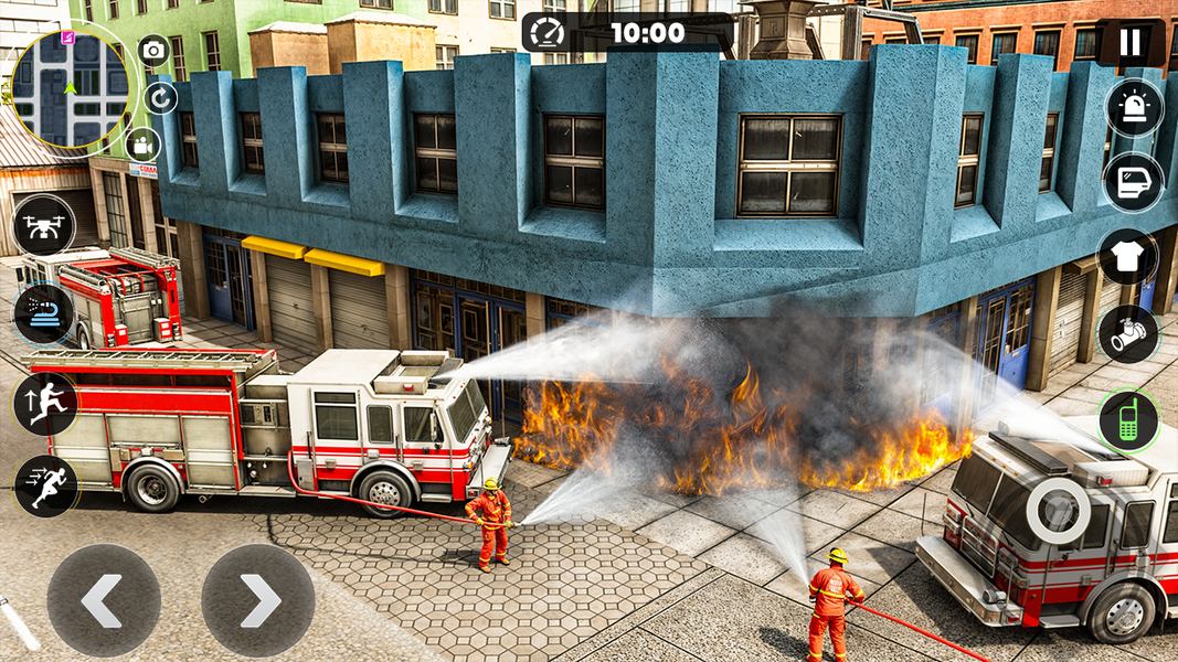 US Firefighter Truck Rescue 3D - Gameplay image of android game