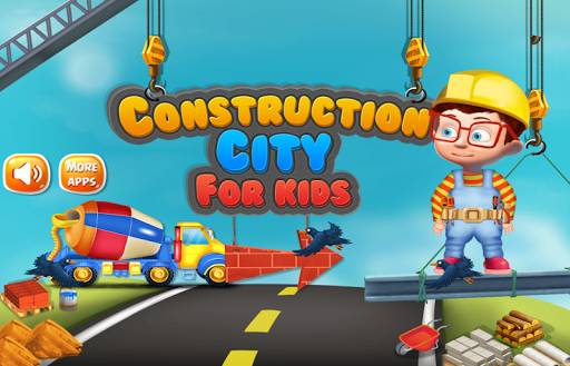 Construction City For Kids - عکس بازی موبایلی اندروید