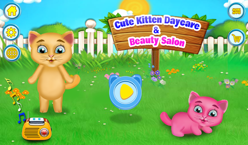 Cute Kitten Daycare & Beauty Salon - Fluffy Kitty - Image screenshot of android app