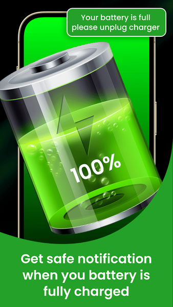 Fully Charged Battery Alarm - عکس برنامه موبایلی اندروید