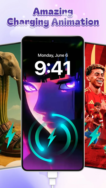 DIY Battery: 3D Charge & Emoji - Image screenshot of android app