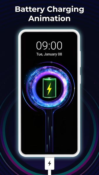 Battery Charging Animation App - عکس برنامه موبایلی اندروید