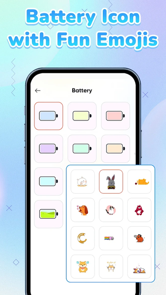 Emoji Battery Widget Customize - Image screenshot of android app