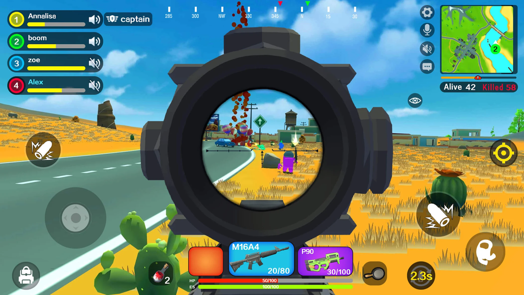 Rainbow imposter battle royale - Gameplay image of android game