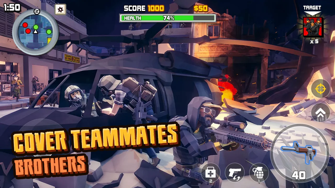 Gun Fury: Shooting Games 3D - Gameplay image of android game