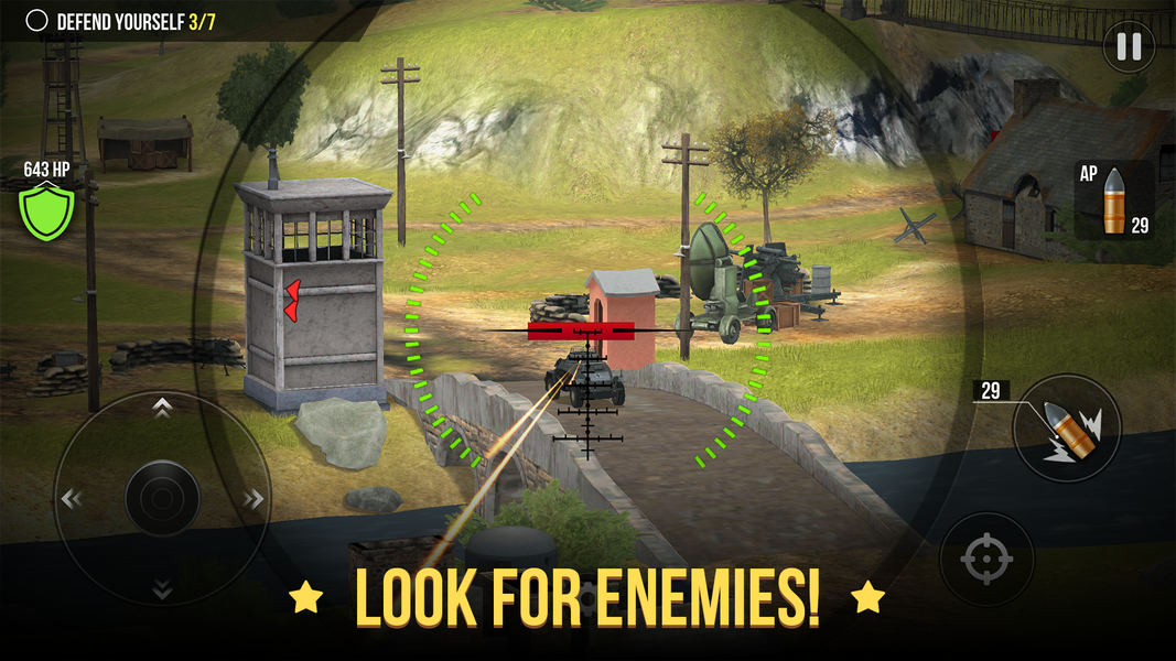 World of Artillery: Cannon War - Gameplay image of android game