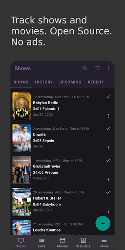 SeriesGuide: show manager - عکس برنامه موبایلی اندروید