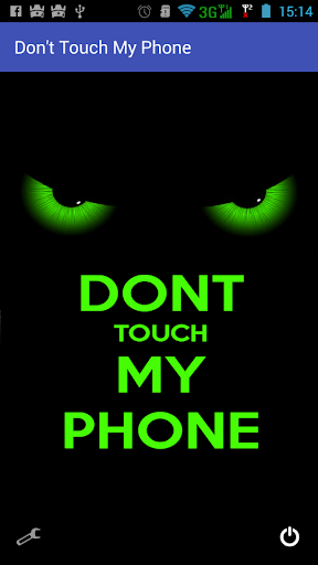 Dont touch my phone - Image screenshot of android app