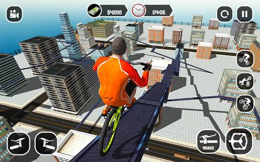 Rooftop BMX Bicycle Tracks ۳D - عکس بازی موبایلی اندروید