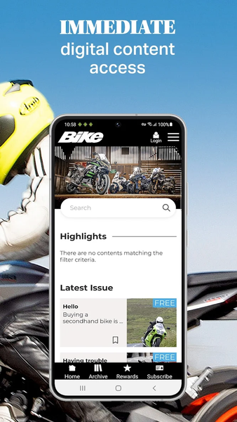 Bike Magazine: Motorcycling - Image screenshot of android app