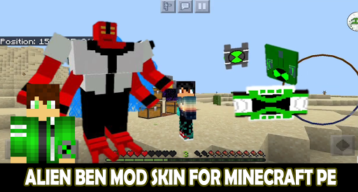 Mod Ben Alien 10 For Minecraft PE Addon Skins 2021 - Image screenshot of android app