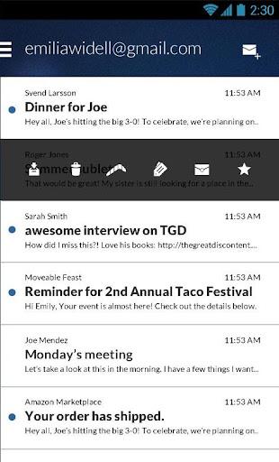 Email Client - Boomerang Mail - Image screenshot of android app