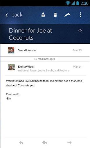 Email Client - Boomerang Mail - Image screenshot of android app