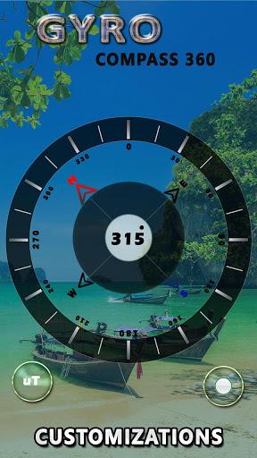 Gyro Compass App for Android: True North Direction - Image screenshot of android app