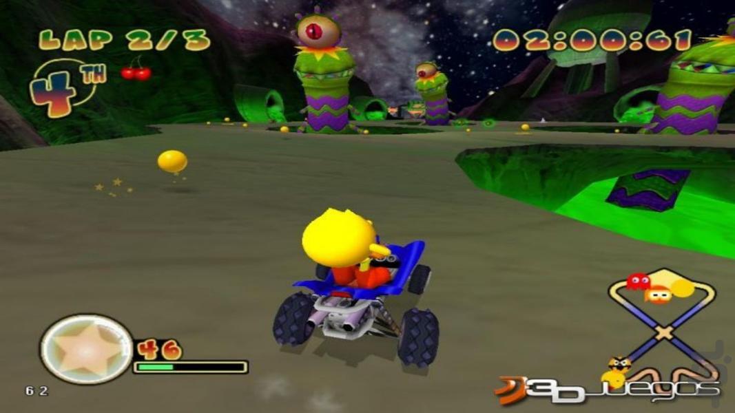 pac man world rally - Gameplay image of android game