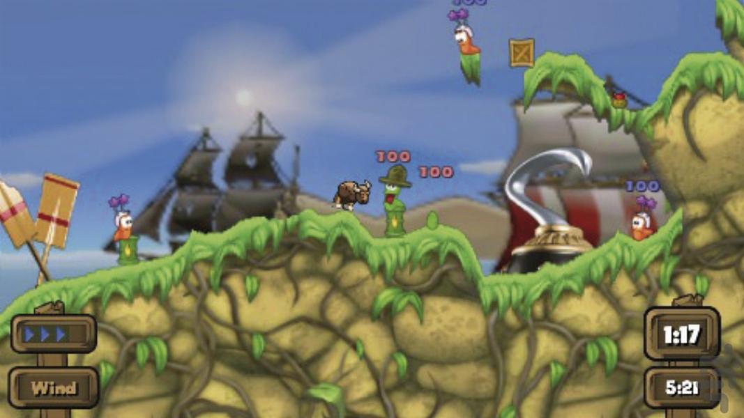 Worms: Open Warfare - Gameplay image of android game
