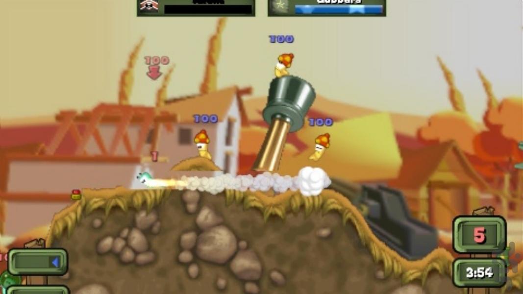 Worms: Open Warfare - Gameplay image of android game