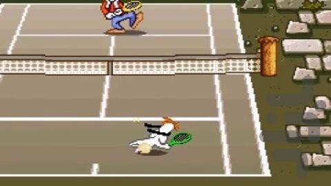 Droopys Tennis Open - Gameplay image of android game