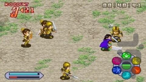سلسله جنگجویان پیشروی می کنند - Gameplay image of android game