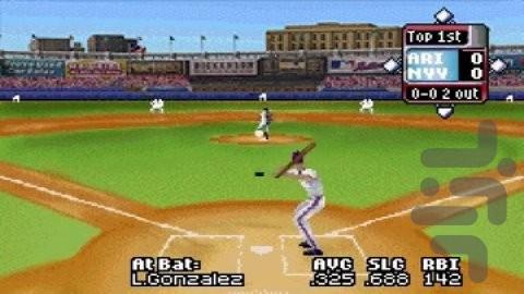 لیگ برتر بیس بال گرمای بالا 2003 - Gameplay image of android game