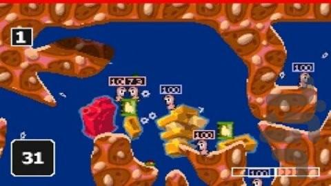 حزب جهانی کرم ها - Gameplay image of android game