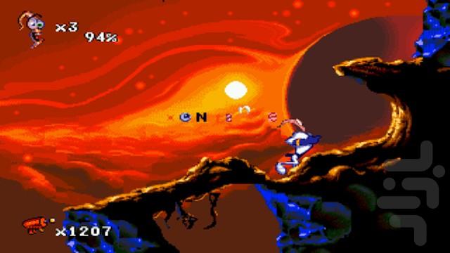 جیم کرم خاکی 2 سگا - Gameplay image of android game