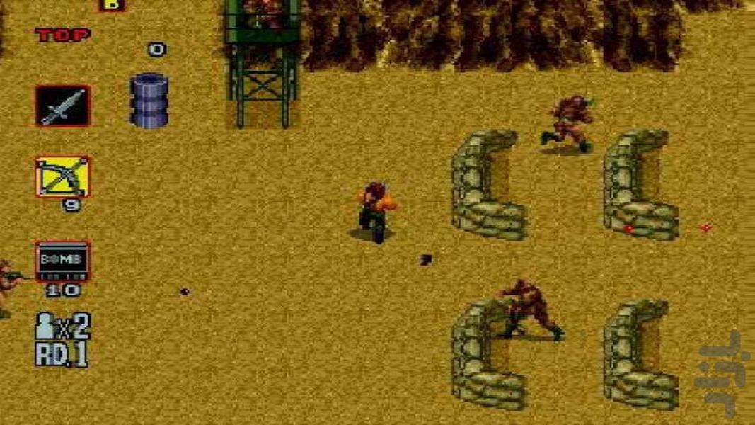 رامبو 3 سگا - Gameplay image of android game