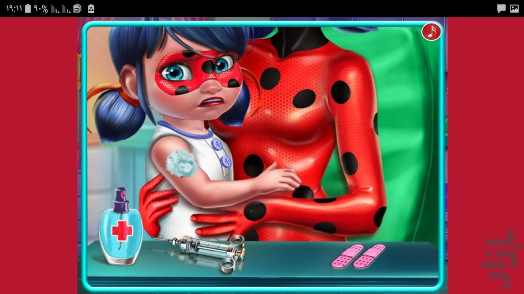 Dotted Girl Toddler Vaccines - Gameplay image of android game
