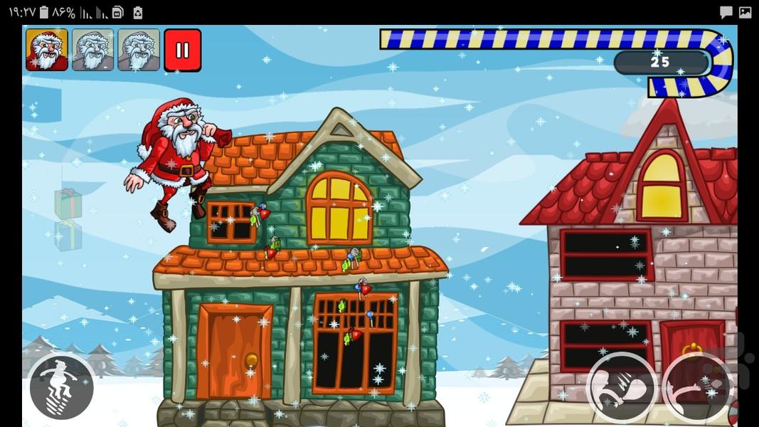 Santa Run - Gameplay image of android game