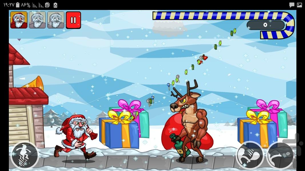Santa Run - Gameplay image of android game