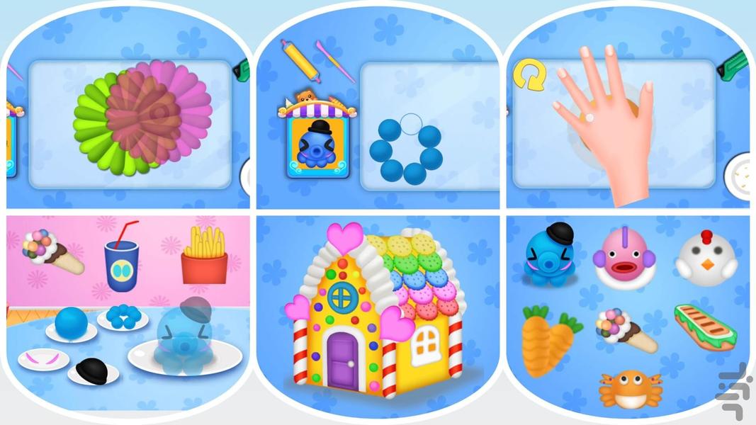 بازی دخترانه خمیربازی اسلایم ملوسک - عکس بازی موبایلی اندروید