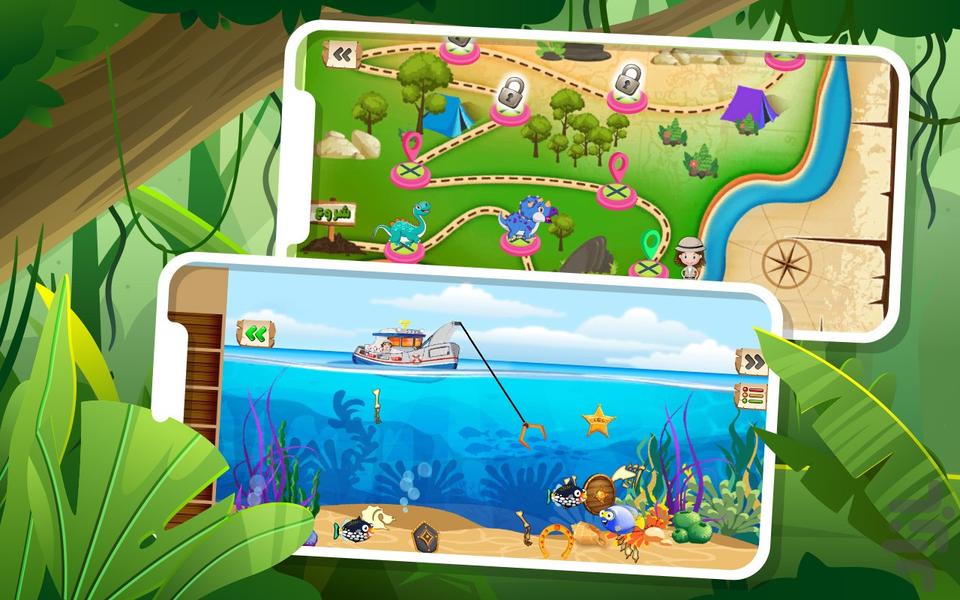 دنیای کارتون دایناسورها - Gameplay image of android game