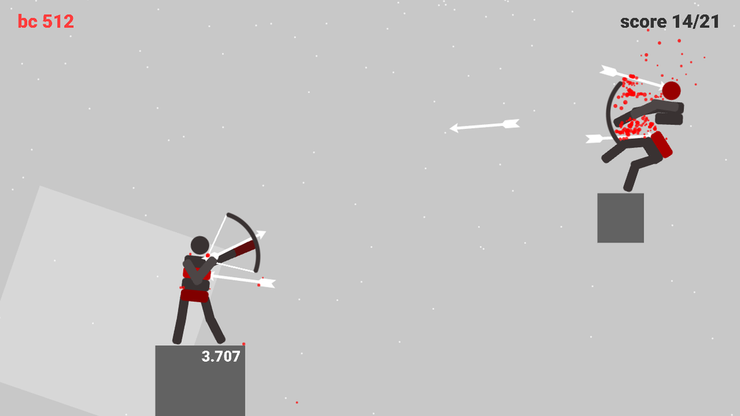 Stickman Bow Masters:The epic archery archers game - Gameplay image of android game
