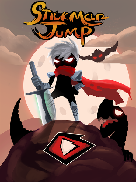 Stickman Jump: Shadow Revenge - Gameplay image of android game
