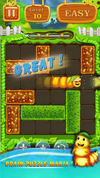 Unblock - Worms Rescue - Gameplay image of android game