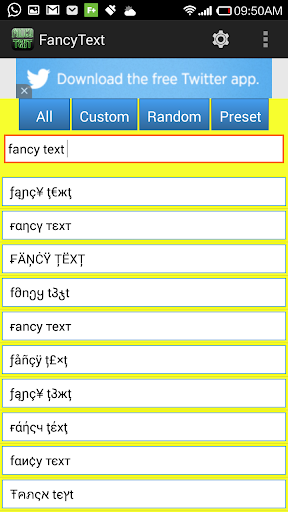 Fancy Text - عکس برنامه موبایلی اندروید